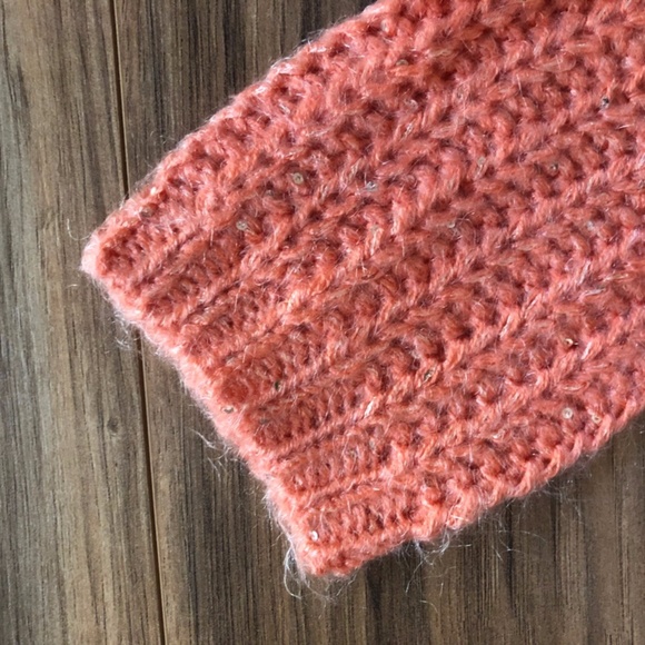 Anthro Knitted & Knotted Coral Sweater M - Picture 5 of 8